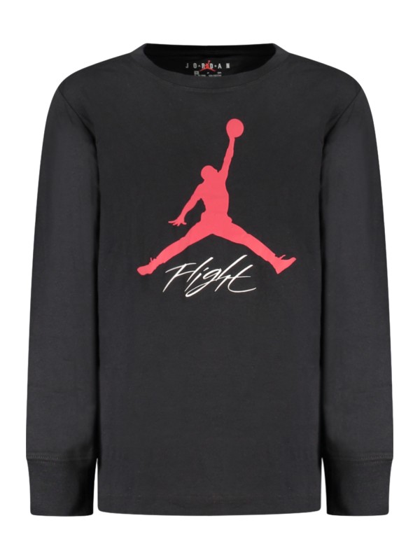 TRICOU JORDAN CU MÂNECĂ LUNGĂ PENTRU COPII, NEGRU