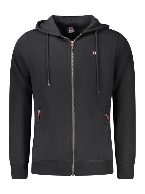 HANORAC NEGRU CU FERMOAR PENTRU BĂRBĂTEȘTI, NORVEGIA 1963