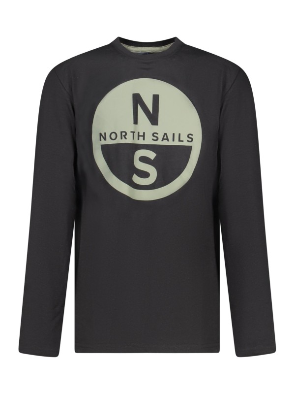 Tricou cu mânecă lungă North Sails pentru copii, negru