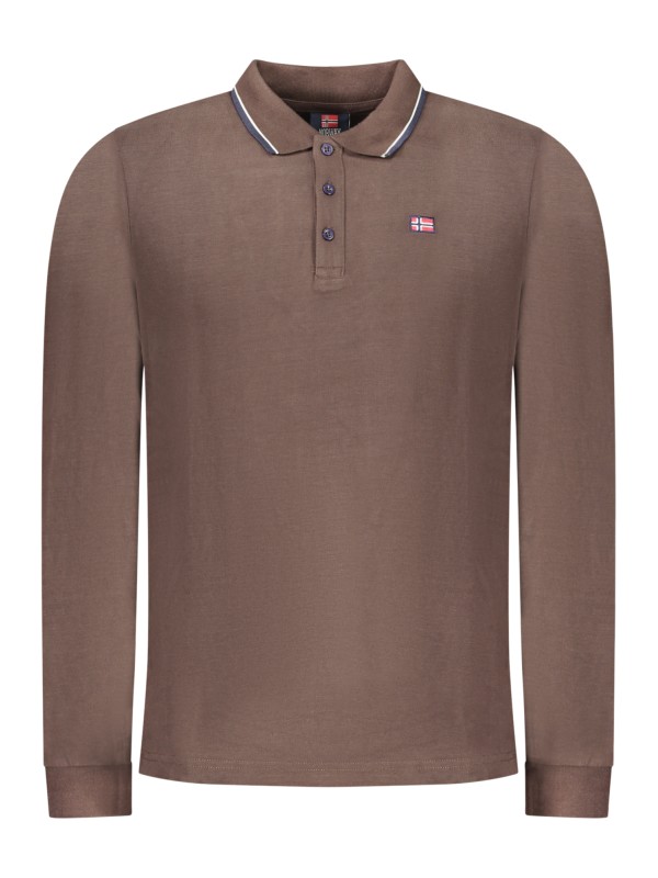 TRICOU POLO BĂRBĂTEȘTI CU MÂNECĂ LUNGĂ, MARO, NORVEGIA 1963