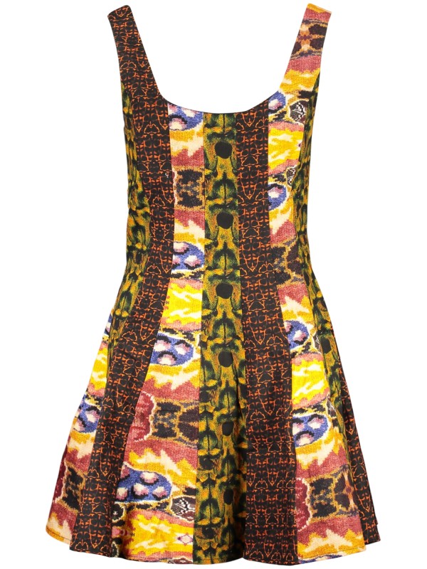 ROCHIE SCURTĂ DESIGUAL PENTRU DAMĂ ÎN GALBEN