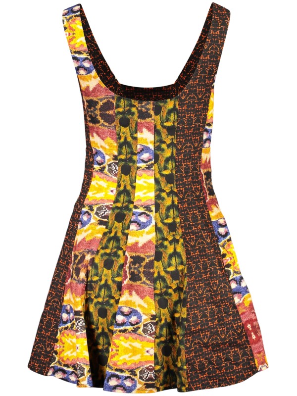 ROCHIE SCURTĂ DESIGUAL PENTRU DAMĂ ÎN GALBEN